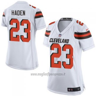 Maglia NFL Game Donna Cleveland Browns Haden Bianco