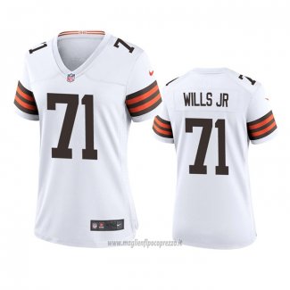 Maglia NFL Game Donna Cleveland Browns Jedrick Wills Bianco