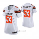 Maglia NFL Game Donna Cleveland Browns Joe Schobert Bianco