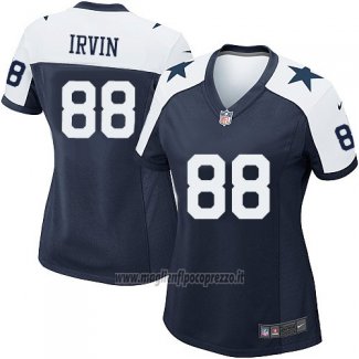 Maglia NFL Game Donna Dallas Cowboys Irvin Blu Bianco