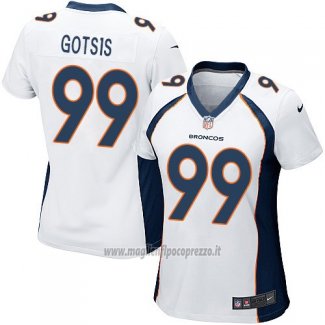 Maglia NFL Game Donna Denver Broncos Gotsis Bianco