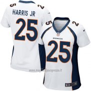 Maglia NFL Game Donna Denver Broncos Harris Jr Bianco