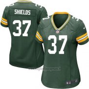 Maglia NFL Game Donna Green Bay Packers Shields Verde Militar