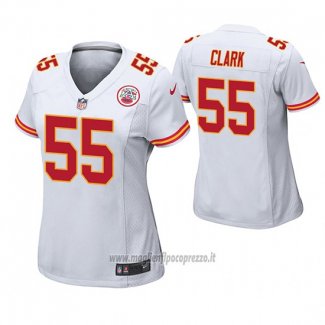 Maglia NFL Game Donna Kansas City Chiefs Frank Clark Bianco