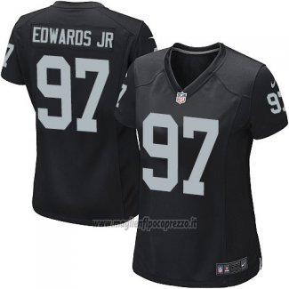 Maglia NFL Game Donna Las Vegas Raiders Edwaros Jr Nero