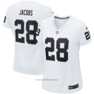 Maglia NFL Game Donna Las Vegas Raiders Josh Jacobs Bianco