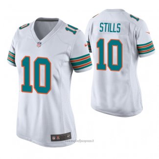 Maglia NFL Game Donna Miami Dolphins Kenny Stills Throwback Bianco