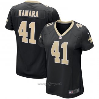 Maglia NFL Game Donna New Orleans Saints Alvin Kamara Nero