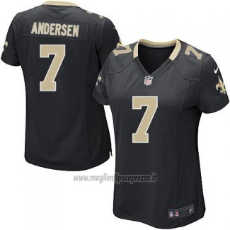 Maglia NFL Game Donna New Orleans Saints Andersen Nero