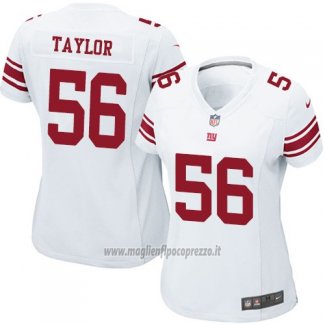 Maglia NFL Game Donna New York Giants Taylor Bianco