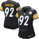Maglia NFL Game Donna Pittsburgh Steelers Harrison Nero