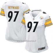 Maglia NFL Game Donna Pittsburgh Steelers Heyward Bianco