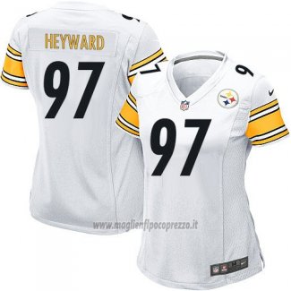 Maglia NFL Game Donna Pittsburgh Steelers Heyward Bianco