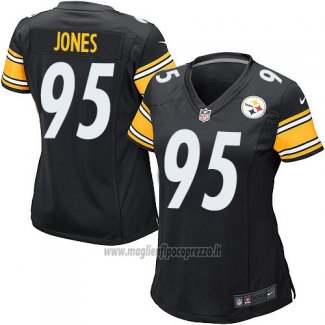 Maglia NFL Game Donna Pittsburgh Steelers Jones Nero
