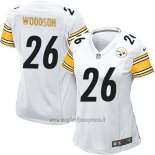 Maglia NFL Game Donna Pittsburgh Steelers Woodson Bianco