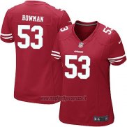 Maglia NFL Game Donna San Francisco 49ers Bowman Rosso