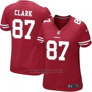Maglia NFL Game Donna San Francisco 49ers Clark Rosso