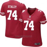 Maglia NFL Game Donna San Francisco 49ers Staley Rosso