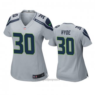 Maglia NFL Game Donna Seattle Seahawks Carlos Hyde Grigio