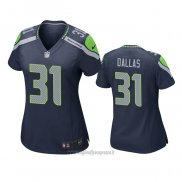 Maglia NFL Game Donna Seattle Seahawks Deejay Dallas Blu