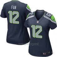 Maglia NFL Game Donna Seattle Seahawks Fan Blu Scuro
