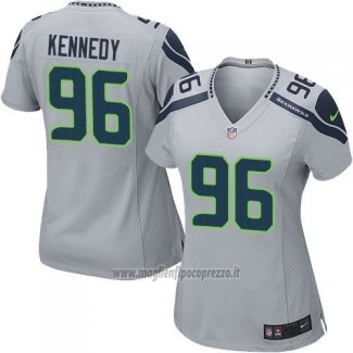 Maglia NFL Game Donna Seattle Seahawks Kennedy Grigio