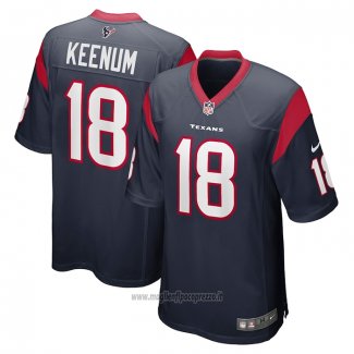 Maglia NFL Game Houston Texans Case Keenum Blu