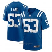 Maglia NFL Game Indianapolis Colts Isaiah Land 53 Blu