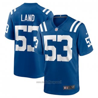 Maglia NFL Game Indianapolis Colts Isaiah Land 53 Blu