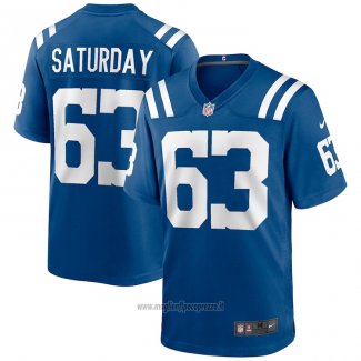 Maglia NFL Game Indianapolis Colts Jeff Saturday Retired Blu