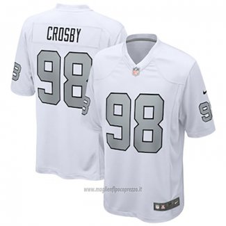 Maglia NFL Game Las Vegas Raiders Maxx Crosby Alternato Bianco