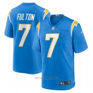 Maglia NFL Game Los Angeles Chargers Kristian Fulton Blu1