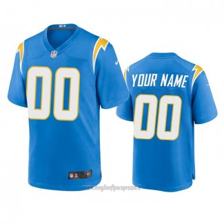 Maglia NFL Game Los Angeles Chargers Personalizzate Powder 2020 Blu