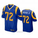 Maglia NFL Game Los Angeles Rams 72 Tremayne Anchrum Jr. Blu