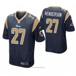 Maglia NFL Game Los Angeles Rams Darrell Henderson Blu2
