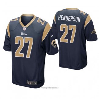 Maglia NFL Game Los Angeles Rams Darrell Henderson Blu2