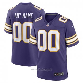 Maglia NFL Game Minnesota Vikings Classic Personalizzate Viola