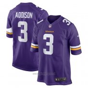 Maglia NFL Game Minnesota Vikings Jordan Addison 2023 NFL Draft First Round Pick Viola