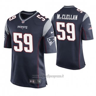 Maglia NFL Game New England Patriots Albert Mcclellan Blu