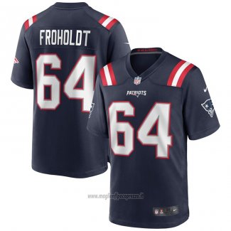 Maglia NFL Game New England Patriots Hjalte Froholdt Blu