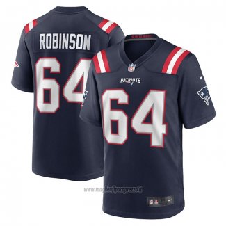 Maglia NFL Game New England Patriots Layden Robinson Blu