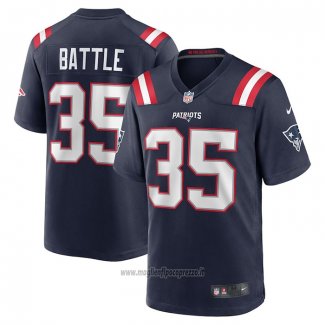 Maglia NFL Game New England Patriots Miles Battle Blu