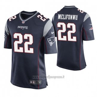 Maglia NFL Game New England Patriots Obi Melifonwu Blu