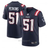 Maglia NFL Game New England Patriots Ronnie Perkins Blu