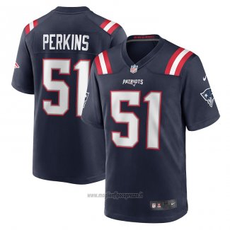 Maglia NFL Game New England Patriots Ronnie Perkins Blu