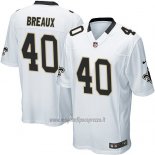 Maglia NFL Game New Orleans Saints Breaux Bianco