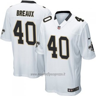 Maglia NFL Game New Orleans Saints Breaux Bianco