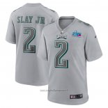 Maglia NFL Game Philadelphia Eagles Darius Slay JR. Super Bowl Lvii Patch Atmosphere Fashion Grigio