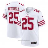 Maglia NFL Game San Francisco 49ers Elijah Mitchell Bianco