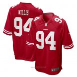 Maglia NFL Game San Francisco 49ers Jordan Willis 94 Rosso